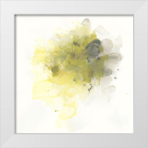 Citron Cloud IV White Modern Wood Framed Art Print by Vess, June Erica