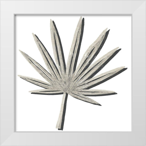 Cut Paper Palms IV White Modern Wood Framed Art Print by Vess, June Erica