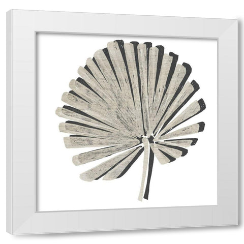 Cut Paper Palms VI White Modern Wood Framed Art Print by Vess, June Erica