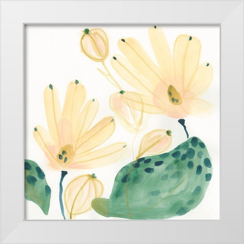Garden Essence IV White Modern Wood Framed Art Print by Vess, June Erica