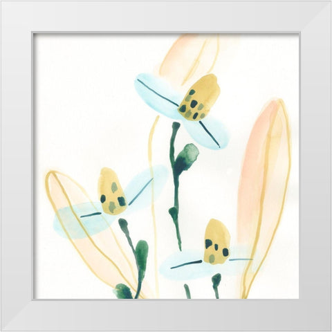Garden Essence VII White Modern Wood Framed Art Print by Vess, June Erica