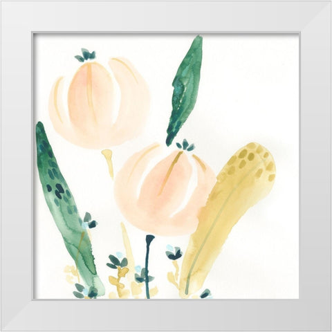 Garden Essence VIII White Modern Wood Framed Art Print by Vess, June Erica