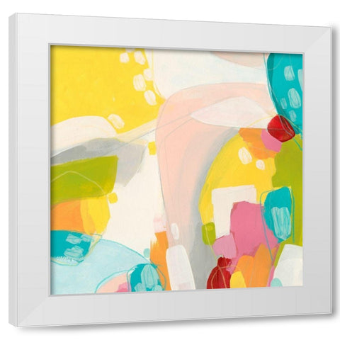 Chroma II White Modern Wood Framed Art Print by Vess, June Erica
