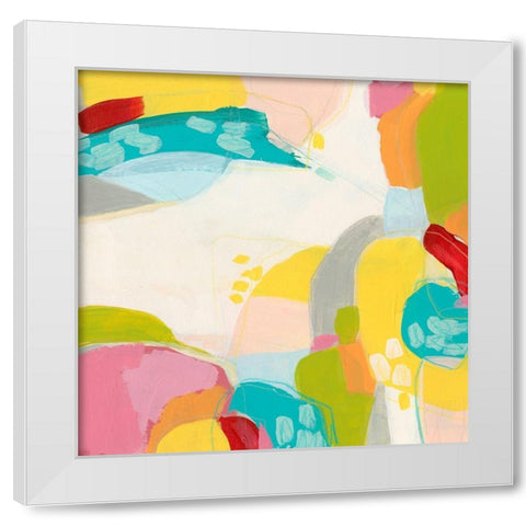 Chroma IV White Modern Wood Framed Art Print by Vess, June Erica