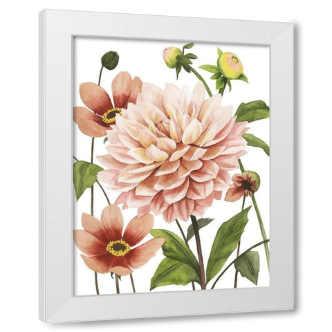 Dahlia Spell I White Modern Wood Framed Art Print by Popp, Grace