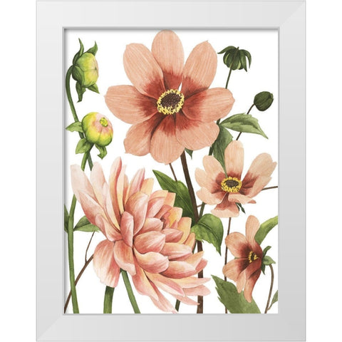 Dahlia Spell II White Modern Wood Framed Art Print by Popp, Grace