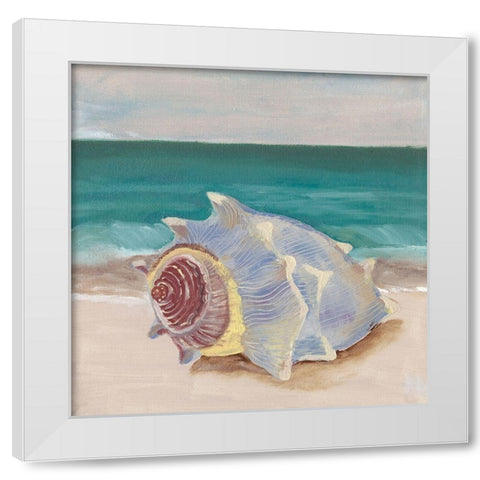She Sells Seashells I White Modern Wood Framed Art Print by Ludwig, Alicia