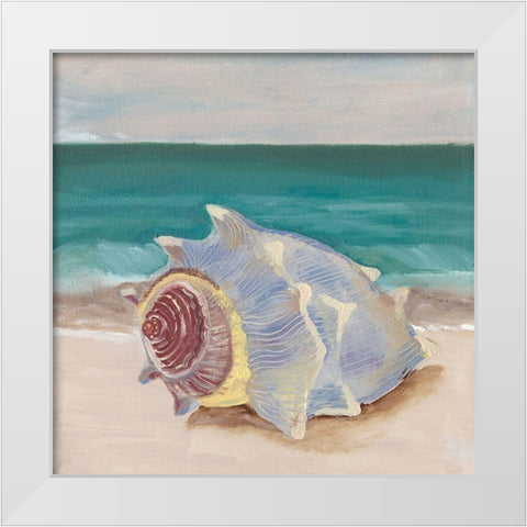 She Sells Seashells I White Modern Wood Framed Art Print by Ludwig, Alicia