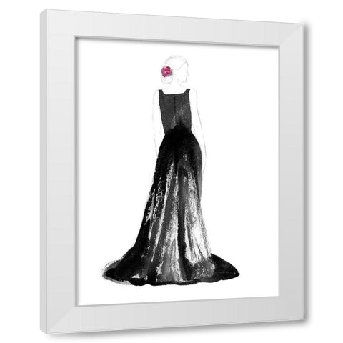 Black Dress I White Modern Wood Framed Art Print by Ludwig, Alicia