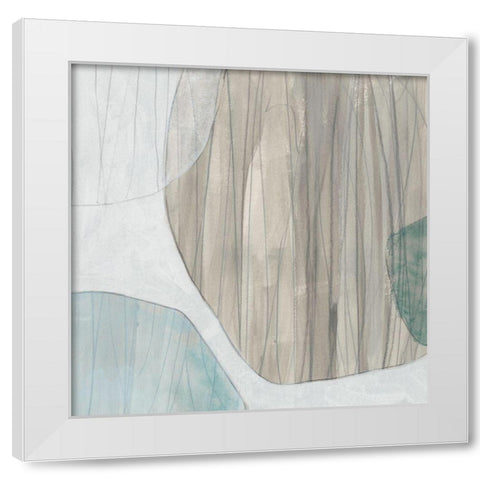 Waterstone II White Modern Wood Framed Art Print by Vess, June Erica