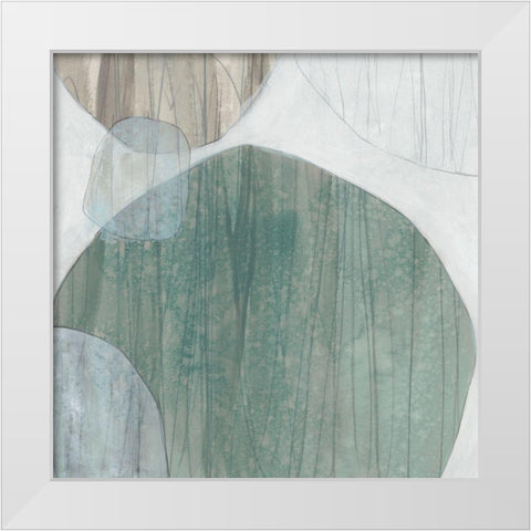 Waterstone IV White Modern Wood Framed Art Print by Vess, June Erica