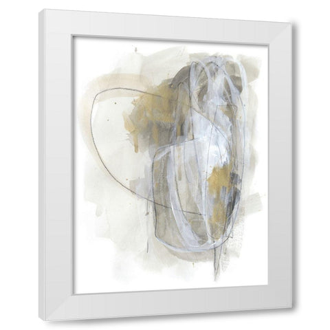 Turbulent II White Modern Wood Framed Art Print by Vess, June Erica