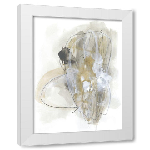 Turbulent IV White Modern Wood Framed Art Print by Vess, June Erica