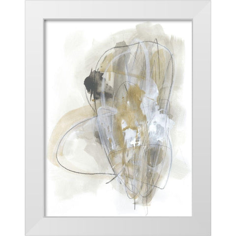 Turbulent IV White Modern Wood Framed Art Print by Vess, June Erica