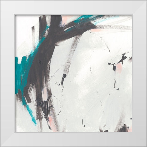 Extant III White Modern Wood Framed Art Print by Vess, June Erica