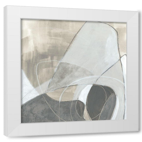 Rock Garden II White Modern Wood Framed Art Print by Vess, June Erica