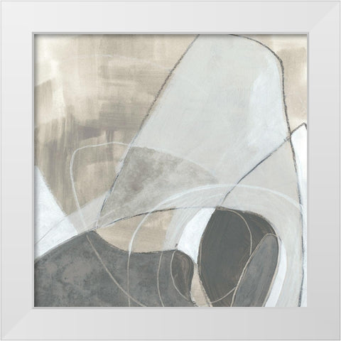Rock Garden II White Modern Wood Framed Art Print by Vess, June Erica