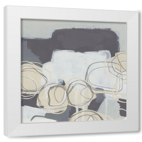 Granite Rose I White Modern Wood Framed Art Print by Vess, June Erica