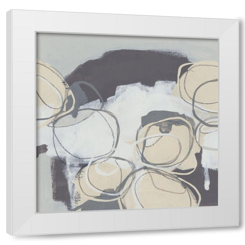 Granite Rose II White Modern Wood Framed Art Print by Vess, June Erica