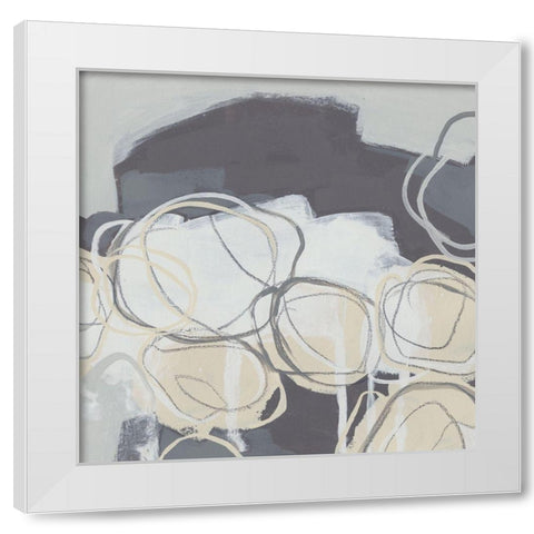 Granite Rose III White Modern Wood Framed Art Print by Vess, June Erica