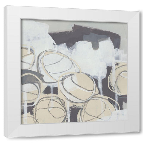 Granite Rose IV White Modern Wood Framed Art Print by Vess, June Erica