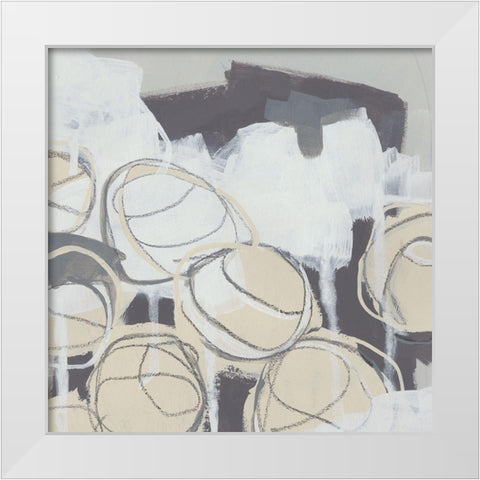Granite Rose IV White Modern Wood Framed Art Print by Vess, June Erica