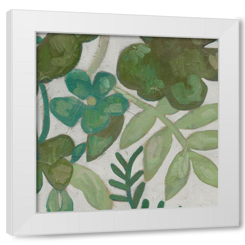 Greenery II White Modern Wood Framed Art Print by Zarris, Chariklia