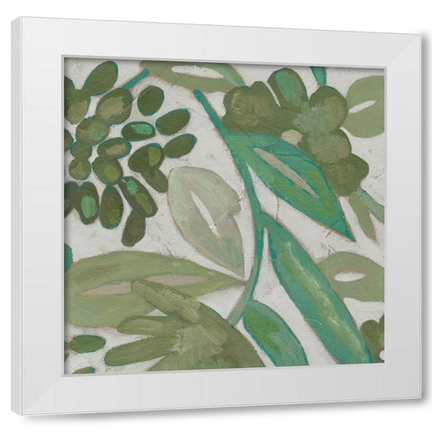 Greenery IV White Modern Wood Framed Art Print by Zarris, Chariklia