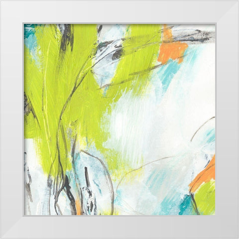 Piquant I White Modern Wood Framed Art Print by Vess, June Erica