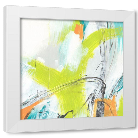 Piquant IV White Modern Wood Framed Art Print by Vess, June Erica
