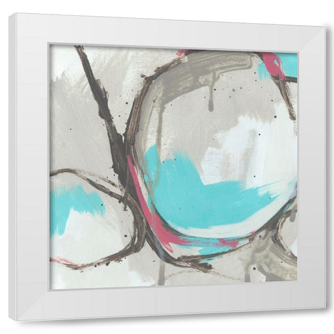 Vivant I White Modern Wood Framed Art Print by Vess, June Erica