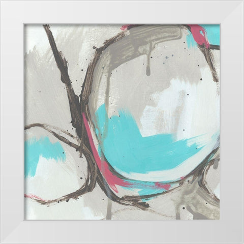 Vivant I White Modern Wood Framed Art Print by Vess, June Erica