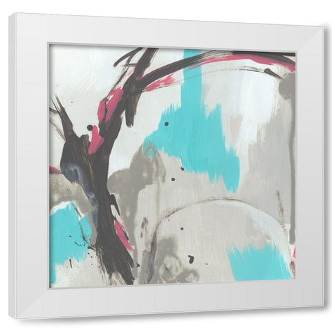 Vivant III White Modern Wood Framed Art Print by Vess, June Erica