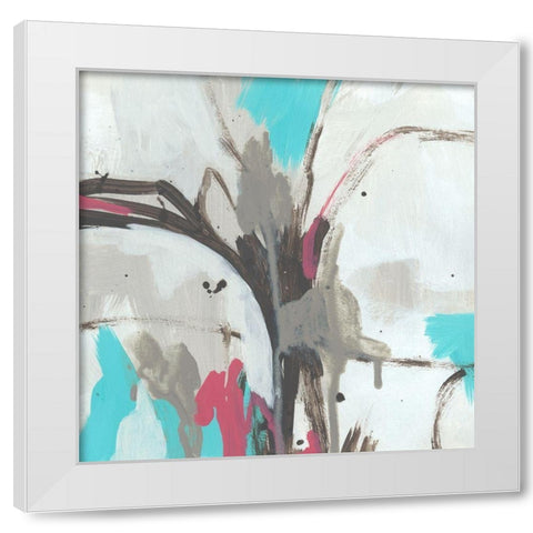 Vivant IV White Modern Wood Framed Art Print by Vess, June Erica