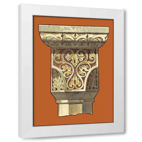 Graphic Capital VI White Modern Wood Framed Art Print by Vision Studio