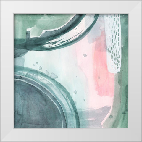 Pastel Scribe III White Modern Wood Framed Art Print by Popp, Grace