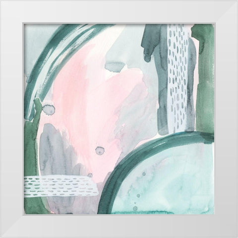 Pastel Scribe VI White Modern Wood Framed Art Print by Popp, Grace