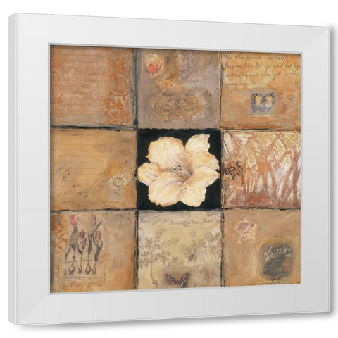 Golden Light Composition II White Modern Wood Framed Art Print by Bagnato, Judi