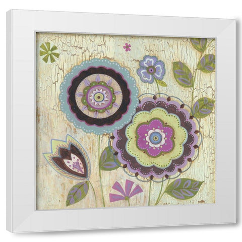 Tribeca I White Modern Wood Framed Art Print by Tbs