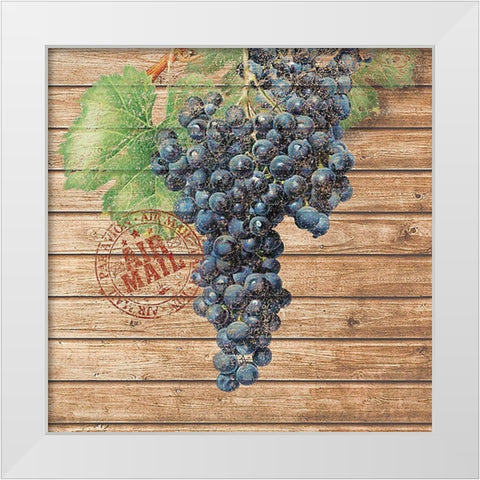 Grape Crate I White Modern Wood Framed Art Print by Nobleworks Inc.