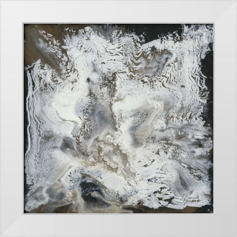 Transmutation I White Modern Wood Framed Art Print by Bramma, Lila