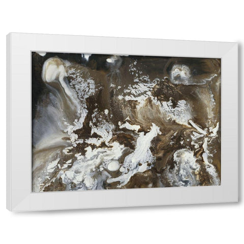 Transmutation III White Modern Wood Framed Art Print by Bramma, Lila