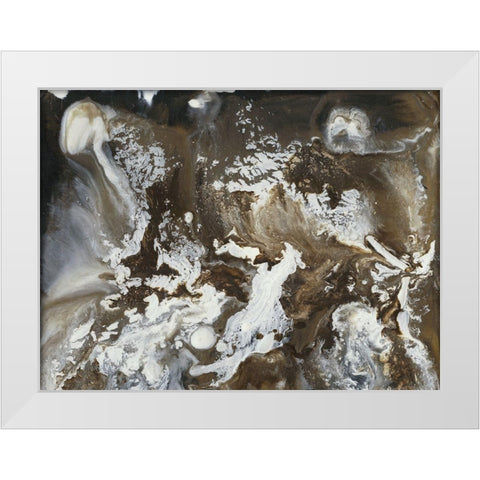 Transmutation III White Modern Wood Framed Art Print by Bramma, Lila
