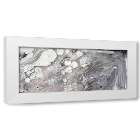 Cycle I White Modern Wood Framed Art Print by Bramma, Lila
