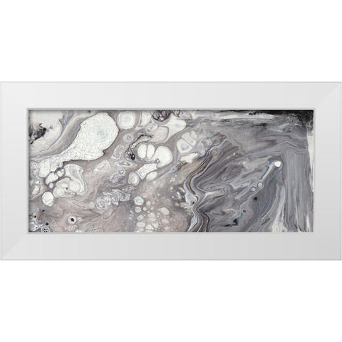 Cycle I White Modern Wood Framed Art Print by Bramma, Lila