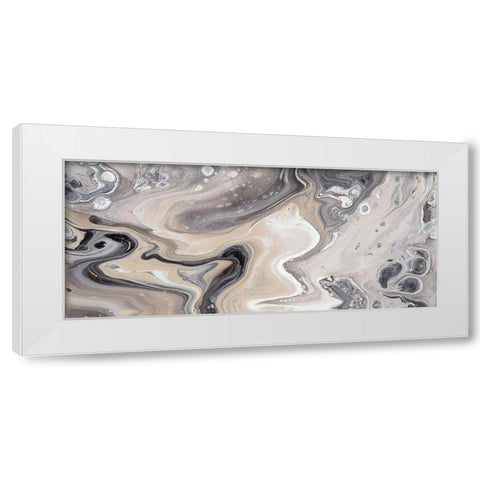Cycle II White Modern Wood Framed Art Print by Bramma, Lila