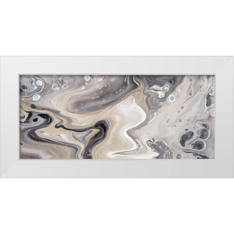 Cycle II White Modern Wood Framed Art Print by Bramma, Lila