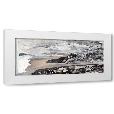 Cycle III White Modern Wood Framed Art Print by Bramma, Lila