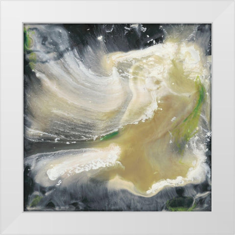 Ascension Abstract II White Modern Wood Framed Art Print by Bramma, Lila