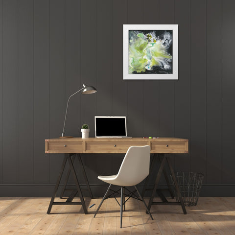 Ascension Abstract III White Modern Wood Framed Art Print by Bramma, Lila